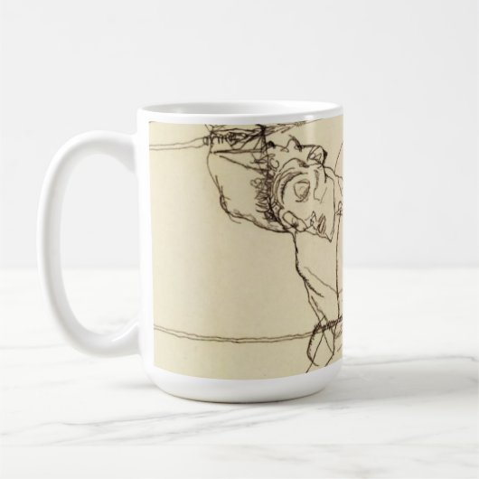 Egon Schiele - Selbstportrait als St Sebastian Kaffeetasse (Links)