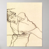 Egon Schiele - Selbstportrait als St Sebastian Poster (Vorne)