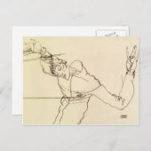 Egon Schiele - Selbstportrait als St. Sebastian Postkarte (Vorne/Hinten)