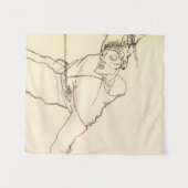 Egon Schiele - Selbstportrait als St Sebastian Wandteppich (Vorderseite (Horizontal))