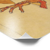 Egon Schiele Selbstportrait Fotodruck (Ecke)