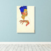 Egon Schiele Selbstportrait Leinwanddruck (Insitu (Holzboden))