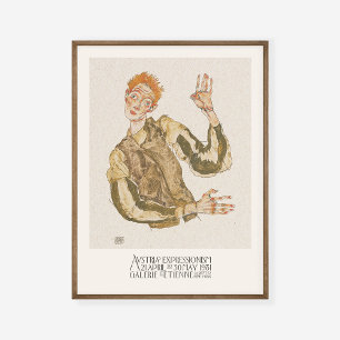 Egon Schiele Selbstportrait mit Armlets Art Poster