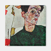Egon Schiele - Selbstportrait mit chinesischer Lat Magnet (Vorne)
