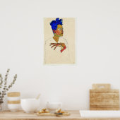Egon Schiele Selbstportrait Poster (Küche)
