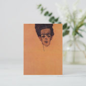 Egon Schiele - Selbstportrait Postkarte (Stehend Vorderseite)