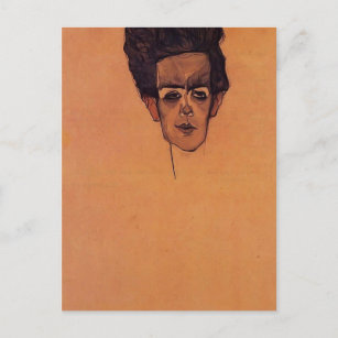 Egon Schiele - Selbstportrait Postkarte