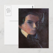 Egon Schiele - Selbstportrait, rechts Postkarte (Vorne/Hinten)