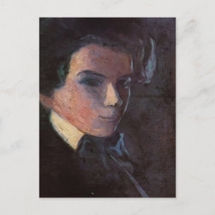 Egon Schiele - Selbstportrait, rechts Postkarte