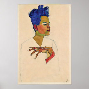 Egon Schiele Selbstporträt Druck Expressionismus Poster