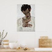 Egon Schiele Selbstporträt Poster Expressionismus (Küche)