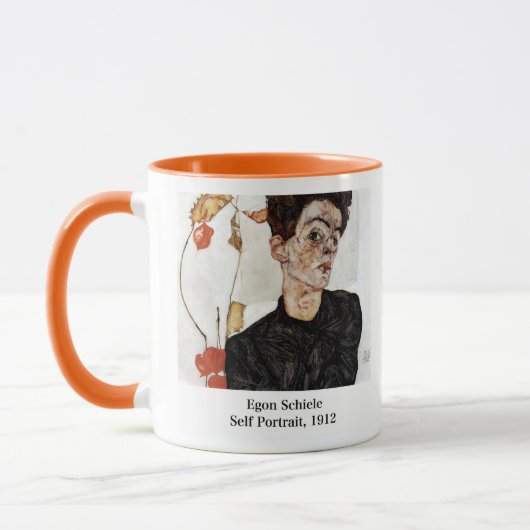 Egon Schiele , Self portrait, 1912 Tasse (Links)