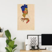 Egon Schiele Self Portrait Print Expressionism Poster (Heimbüro)