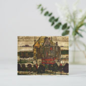Egon Schiele - Single Houses Postkarte (Stehend Vorderseite)
