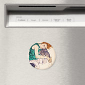 Egon Schiele - sitzende Frau mit Beinen Gezeichnet Magnet (In Situ (Geschirrspüler))