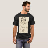 Egon Schiele - sitzende Frau T-Shirt (Vorne ganz)