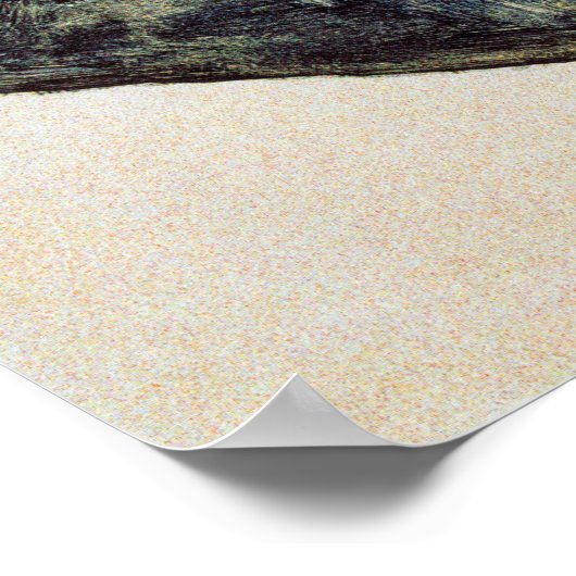 Egon Schiele Sitzgelegene Frau mit Bent Knee Poster (Ecke)