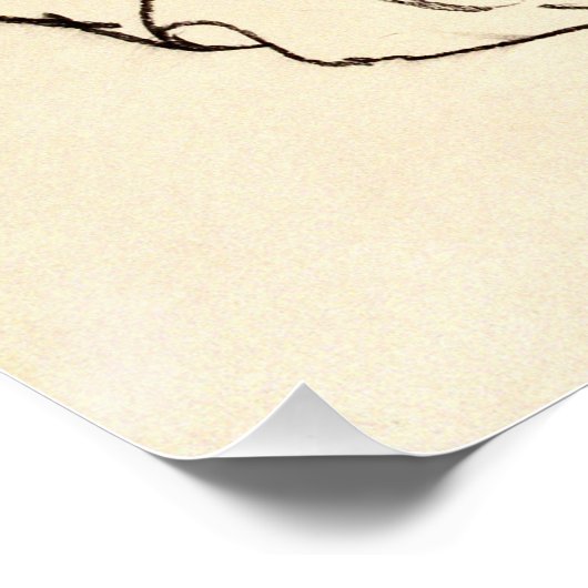 Egon Schiele - Sitzgelegene Frau Poster (Ecke)