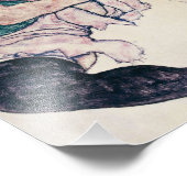 Egon Schiele Sitzgelegene Frau Print Fotodruck (Ecke)