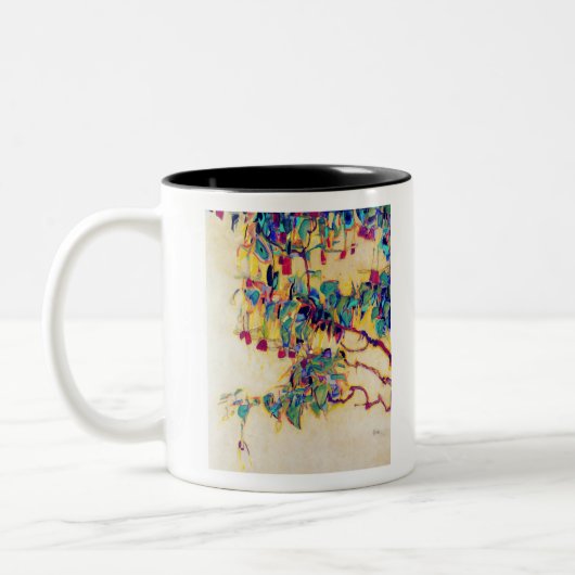 Egon Schiele Sonnenbaum Zweifarbige Tasse (Links)