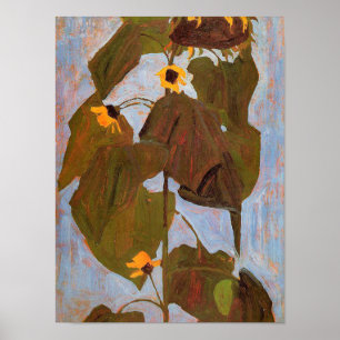 Egon Schiele - Sonnenblume Poster