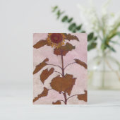 Egon Schiele - Sonnenblume Postkarte (Stehend Vorderseite)