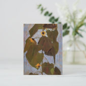 Egon Schiele - Sonnenblume Postkarte (Stehend Vorderseite)