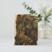 Egon Schiele - Sonnenblumen Postkarte (Stehend Vorderseite)