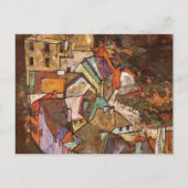 Egon Schiele - Stadtrand Postkarte (Vorderseite)