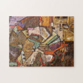 Egon Schiele - Stadtrand Puzzle (Horizontal)