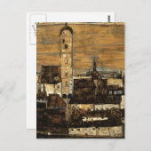 Egon Schiele - Stein an der Donau, aus Kreuzberg Postkarte (Vorne/Hinten)