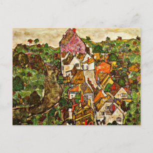 Egon Schiele - Stein an der Donau Postkarte