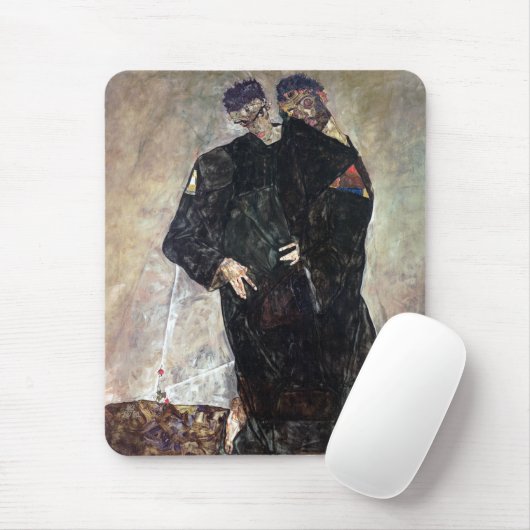 Egon Schiele The Hermits Mousepad (Mit Mouse)