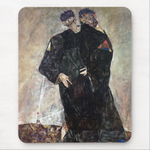Egon Schiele The Hermits Mousepad
