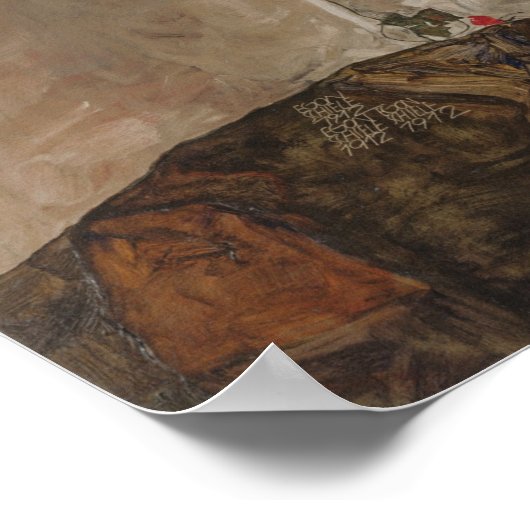 Egon Schiele The Hermits Poster (Ecke)