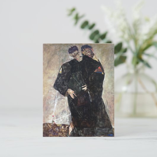 Egon Schiele The Hermits Postkarte (Stehend Vorderseite)