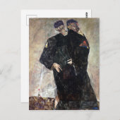 Egon Schiele The Hermits Postkarte (Vorne/Hinten)