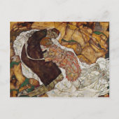 Egon Schiele - Tod und Maiden Postkarte (Vorderseite)