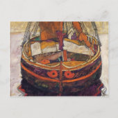 Egon Schiele - Trieste Fischerboot Postkarte (Vorderseite)