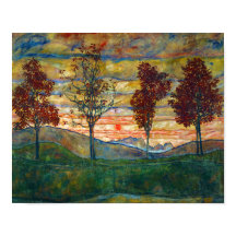 Egon Schiele Vier Bäume Naturpark Fall