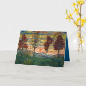 Egon Schiele Vier Bäume Naturpark Karte (Gelbe Blume)