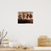 Egon Schiele - vier Bäume Poster (Küche)