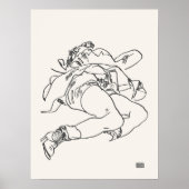 Egon Schiele Woman Lying Art Print Vintag Poster (Vorne)