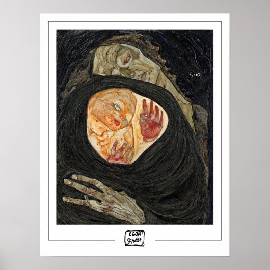 Egon Schiele Zedign Art Poster #20-2 (Vorne)