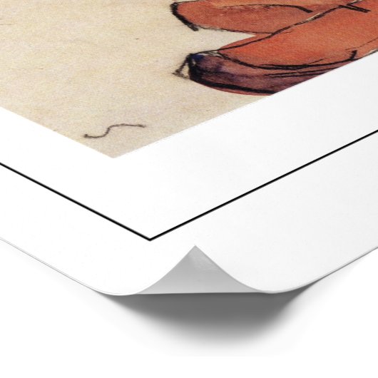 Egon Schiele Zedign Art Poster #269-2 (Ecke)