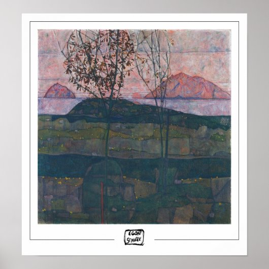 Egon Schiele Zedign Art Poster #6-3 (Vorne)