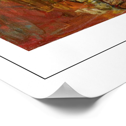 Egon Schiele Zedign Art Poster #7-3 (Ecke)