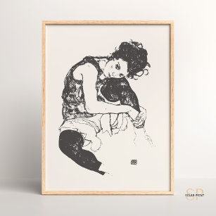Egon Schiele Zeichnungen I Sitze Frauen Kunst Prin Poster