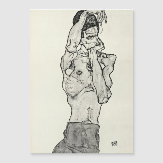 Egon Schiele - Zeichnungen II. Magnetkarte (Vorderseite)