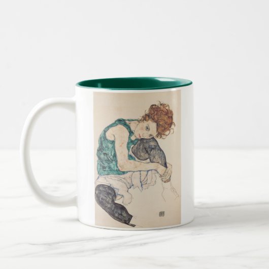 EGON SCHIELE ZWEIFARBIGE TASSE (Links)